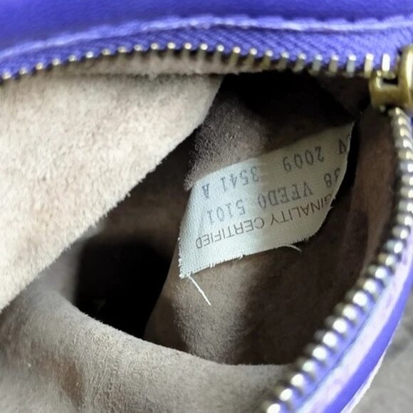 508311BN (L4) Bottega Veneta Hand Bag Purple Leather - Picture 8 of 9